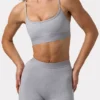 Sutien sport Soft Active cu bretele încrucișate la spate, în culoarea gri melanj Sutien sport Soft Active cu bretele încrucișate la spate, în culoarea gri melanj