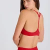 Sutien sport Soft Active cu bretele încrucișate la spate, în culoarea roșu căpșună Sutien sport Soft Active cu bretele încrucișate la spate, în culoarea roșu căpșună