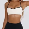 Sutien sport Soft Active cu decolteu în formă de inimă, alb Sutien sport Soft Active cu decolteu în formă de inimă, alb
