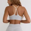 Sutien sport Soft Active cu decolteu în formă de inimă, gri