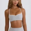 Sutien sport Soft Active cu decolteu în formă de inimă, gri