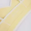 Sutien sport Soft Active cu decolteu în formă de inimă și contrast, în culoarea galben deschis Sutien sport Soft Active cu decolteu în formă de inimă și contrast, în culoarea galben deschis