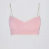 Sutien sport Soft Active cu decolteu în formă de inimă și contrast, în nuanța Powder Pink Sutien sport Soft Active cu decolteu în formă de inimă și contrast, în nuanța Powder Pink