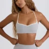 Sutien sport Soft Active cu decolteu în formă de inimă, în culoarea gri melanj Sutien sport Soft Active cu decolteu în formă de inimă, în culoarea gri melanj