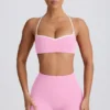 Sutien sport Soft Active cu decolteu în formă de inimă, în roz pal Sutien sport Soft Active cu decolteu în formă de inimă, în roz pal