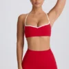 Sutien sport Soft Active cu decolteu în formă de inimă, roșu aprins Sutien sport Soft Active cu decolteu în formă de inimă, roșu aprins
