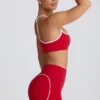 Sutien sport Soft Active cu decolteu în formă de inimă, roșu aprins Sutien sport Soft Active cu decolteu în formă de inimă, roșu aprins