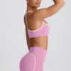 Sutien sport Soft Active cu decolteu în formă de inimă, roz prăfuit Sutien sport Soft Active cu decolteu în formă de inimă, roz prăfuit