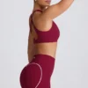 Sutien sport Soft Active cu decolteu în V, culoare burgund Sutien sport Soft Active cu decolteu în V, culoare burgund
