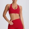 Sutien sport Soft Active cu decolteu în V, culoare roșu aprins Sutien sport Soft Active cu decolteu în V, culoare roșu aprins