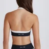 Sutien sport Soft Active cu decolteu în V și partea din față răsucită, în culoarea negru Sutien sport Soft Active cu decolteu în V și partea din față răsucită, în culoarea negru