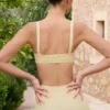 Sutien sport Soft Active cu detalii de cusături, culoare Lemon Sutien sport Soft Active cu detalii de cusături, culoare Lemon