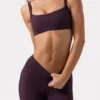 Sutien sport Soft Active cu detalii de cusături, culoare prune