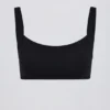 Sutien sport Soft Active cu detalii de cusături, negru Sutien sport Soft Active cu detalii de cusături, negru