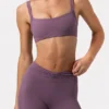 Sutien sport Soft Active cu detalii la cusături, culoare Dusk