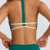 Sutien sport Soft Active cu gât rotund în culoarea Varsity Green