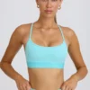 Sutien sport Soft Active cu spate încrucișat, în culoarea Aqua