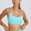Sutien sport Soft Active cu spate încrucișat, în culoarea Aqua