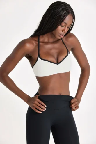 Sutien sport Soft Active în culoarea Ivory