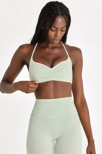 Sutien sport Soft Active în culoarea Sage Marl