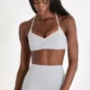 Sutien sport Soft Active în gri melanj
