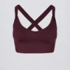 Sutien sport Super Sculpt fără cusături, cu bretele încrucișate la spate, în culoarea burgund Sutien sport Super Sculpt fără cusături, cu bretele încrucișate la spate, în culoarea burgund