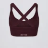 Sutien sport Super Sculpt fără cusături, cu bretele încrucișate la spate, în culoarea burgund Sutien sport Super Sculpt fără cusături, cu bretele încrucișate la spate, în culoarea burgund