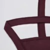 Sutien sport Super Sculpt fără cusături, cu bretele încrucișate la spate, în culoarea burgund Sutien sport Super Sculpt fără cusături, cu bretele încrucișate la spate, în culoarea burgund