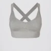 Sutien sport Super Sculpt fără cusături, cu bretele încrucișate la spate, în culoarea gri melanj Sutien sport Super Sculpt fără cusături, cu bretele încrucișate la spate, în culoarea gri melanj