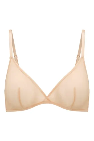 Sutien triunghiular din plasă moale, cu un singur strat, de la Intimates, în culoarea bej Sutien triunghiular din plasă moale, cu un singur strat, de la Intimates, în culoarea bej