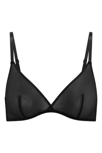 Sutien triunghiular din plasă moale, cu un singur strat, de la Intimates, în culoarea negru Sutien triunghiular din plasă moale, cu un singur strat, de la Intimates, în culoarea negru