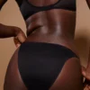 Bikini cu tanga din plasă moale Intimates, negru Bikini cu tanga din plasă moale Intimates, negru