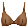 Sutien triunghiular Intimates din plasă moale, cu un singur strat, în culoarea castan Sutien triunghiular Intimates din plasă moale, cu un singur strat, în culoarea castan
