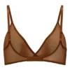 Sutien triunghiular Intimates din plasă moale, cu un singur strat, în culoarea castan Sutien triunghiular Intimates din plasă moale, cu un singur strat, în culoarea castan