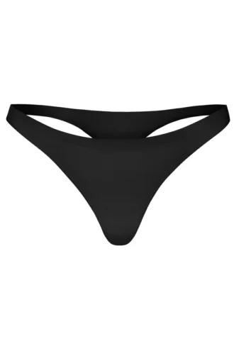 Tanga din tricot fără cusături, negru Tanga din tricot fără cusături, negru