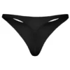 Tanga din tricot fără cusături, negru Tanga din tricot fără cusături, negru