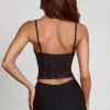 Top Armelia cu guler cowl și decupaje, în negru Top Armelia cu guler cowl și decupaje, în negru