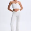 Top bandeau Edie Modal Twist-Front în alb Top bandeau Edie Modal Twist-Front în alb
