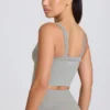 Top camisol lung fără cusături Super Sculpt, gri melanj Top camisol lung fără cusături Super Sculpt, gri melanj