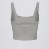 Top camisol lung fără cusături Super Sculpt, gri melanj Top camisol lung fără cusături Super Sculpt, gri melanj
