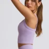 Top camisol lung fără cusături Super Sculpt în culoarea liliac deschis Top camisol lung fără cusături Super Sculpt în culoarea liliac deschis