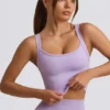 Top camisol lung fără cusături Super Sculpt în culoarea liliac deschis Top camisol lung fără cusături Super Sculpt în culoarea liliac deschis