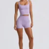 Top camisol lung fără cusături Super Sculpt în culoarea liliac deschis Top camisol lung fără cusături Super Sculpt în culoarea liliac deschis