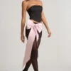 Top corset Audrina cu decupaje și detaliu fundă, negru Top corset Audrina cu decupaje și detaliu fundă, negru