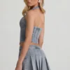 Top corset cu gât în V Lotta, albastru deschis Top corset cu gât în V Lotta, albastru deschis