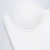 Top corset cu șireturi Araminta în alb Top corset cu șireturi Araminta în alb