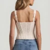 Top corset din dantelă cu sârmă Junia, culoare ivoriu Top corset din dantelă cu sârmă Junia, culoare ivoriu