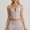 Top corset Lotta cu gât în V, în culoarea Ecru Top corset Lotta cu gât în V, în culoarea Ecru