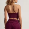 Top crop bandeau Tarni cu detalii metalice, în nuanța Berry Purple Top crop bandeau Tarni cu detalii metalice, în nuanța Berry Purple