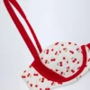 Top de bikini balconet cu sârmă Albena în imprimeu cireșe Top de bikini balconet cu sârmă Albena în imprimeu cireșe